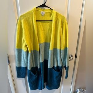 A new day cardigan, color block